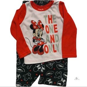 Minnie Mouse 2 pc flannel pj size 4t